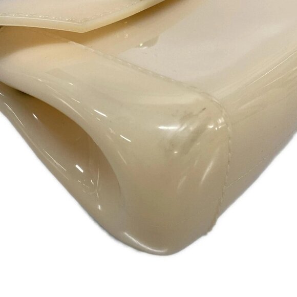 Auth FURLA Candy Beige Rubber Handbag - Picture 7 of 16